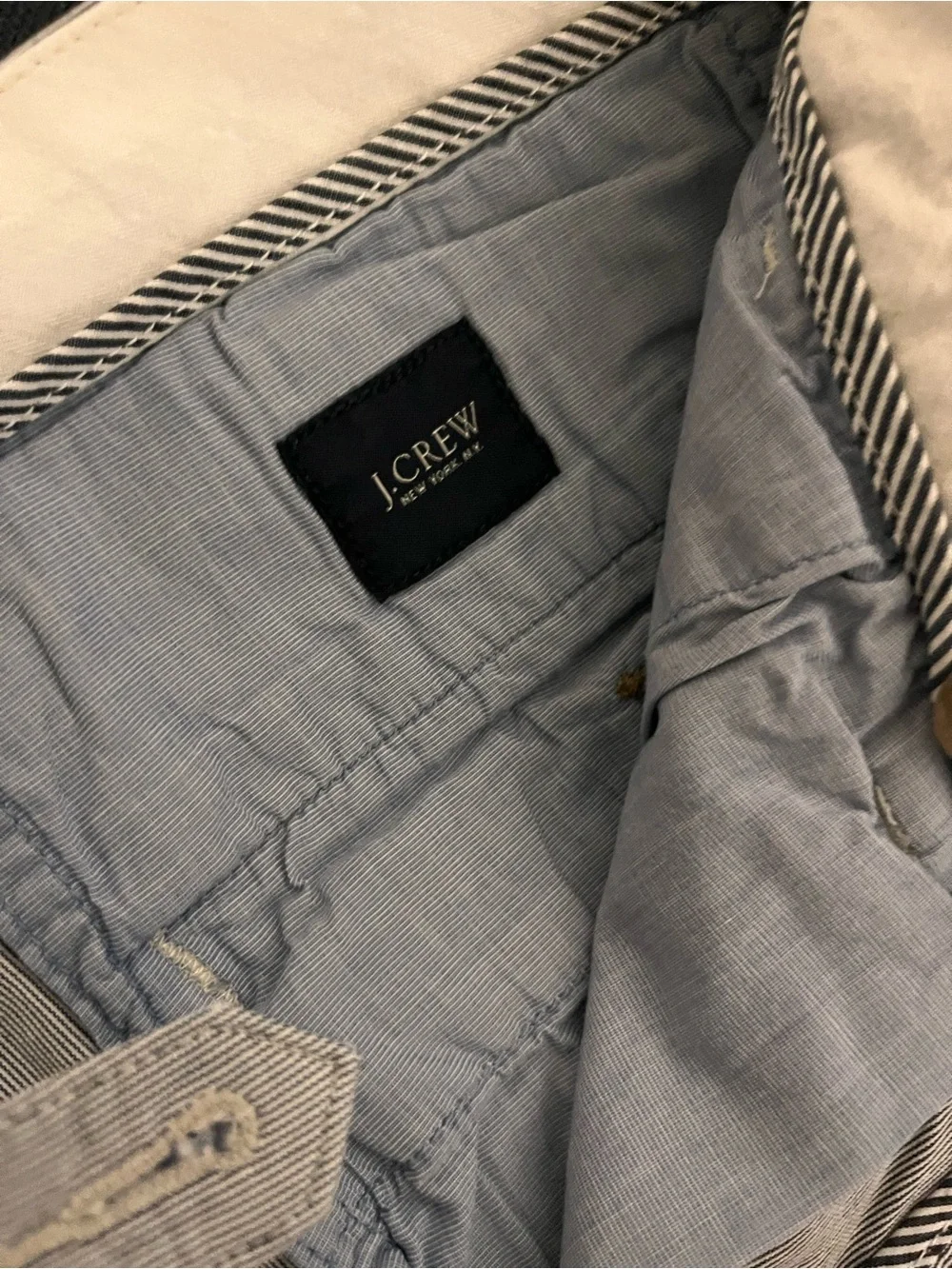 J. Crew Men's Light Gray Flat Front Shorts